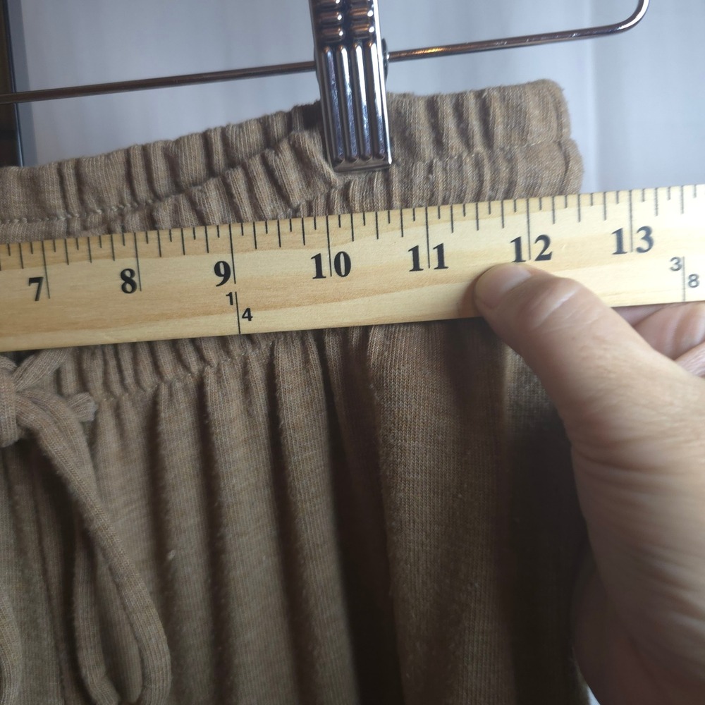 Wilfred Free XS Taupe Knit Wide Leg Pants Lounge Soft Pull On Stretch Minimalist - Picture 9 of 13